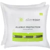 Allerease 2-pk. Allergy Protection Euro Pillows -travel pillow shop 2162896