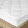 Madison Park Quiet Nights 300 Thread Count Cotton Sateen Waterproof Mattress Pad -travel pillow shop 2169019