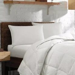 Eddie Bauer Plush Top 400-Thread Count Pima Cotton Sateen Firmer Down & Feather Chamber Pillow