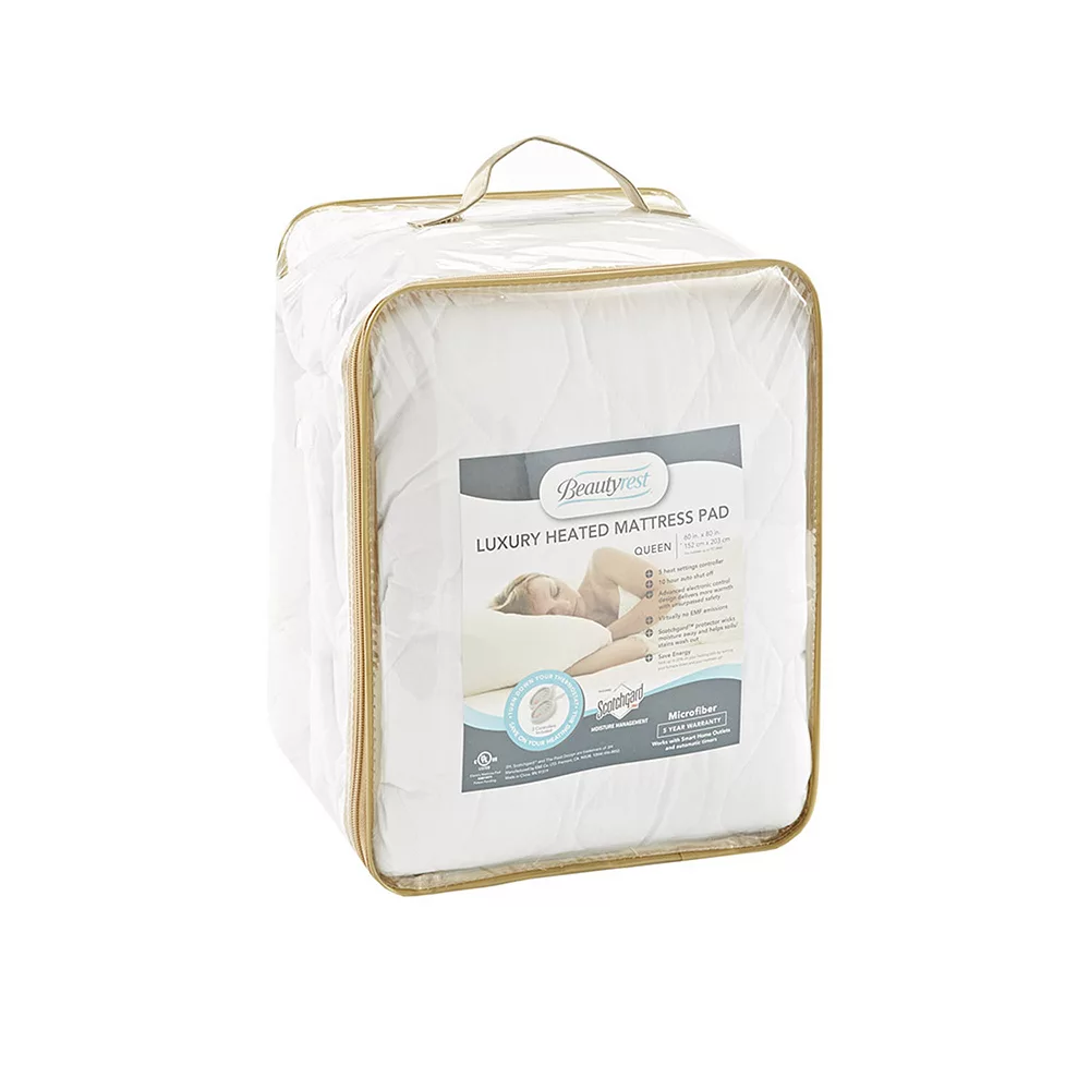 Beautyrest Microfiber Heated Mattress Pad With 3M Scotchgard 8 Beautyrest Microfiber Heated Mattress Pad With 3M Scotchgard - Image 6