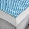 Sleep Philosophy 1.5" Gel Memory Foam All Season Reversible Cooling Mattress Topper -travel pillow shop 2388228