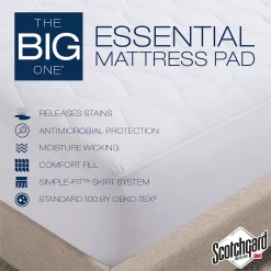 The Big One® Essential Mattress Pad -travel pillow shop 2460196 ALT