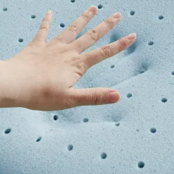 Sleep Philosophy 2-Inch Gel Memory Foam Mattress Topper With Cooling Cover -travel pillow shop 2801978 ALT5