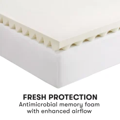 Serta® Comfort Boost 2.5-Inch Memory Foam Mattress Topper -travel pillow shop 2993757 ALT2