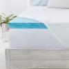 Serta® 3-inch Soothing Cool Gel Memory Foam Mattress Topper -travel pillow shop 3401178