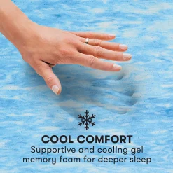 Serta® 3-inch Soothing Cool Gel Memory Foam Mattress Topper 12 Serta® 3-inch Soothing Cool Gel Memory Foam Mattress Topper -travel pillow shop 3401178 ALT4