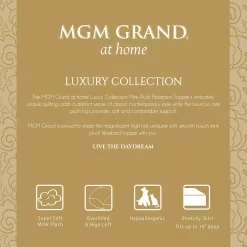 MGM Grand Hotel Laundry Mink Plush Bed Topper -travel pillow shop 3476673 ALT4
