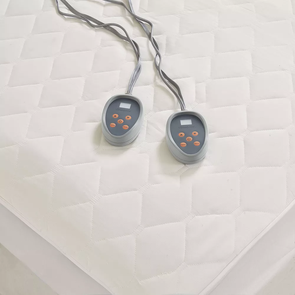 Beautyrest Cotton Deep Pocket Heated Mattress Pad 4 Beautyrest Cotton Deep Pocket Heated Mattress Pad - Image 2