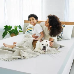 Serta® 3-Inch Antimicrobial So Clean Memory Foam Mattress Topper -travel pillow shop 3707027 ALT2