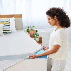 Serta® 3-Inch Antimicrobial So Clean Memory Foam Mattress Topper -travel pillow shop 3707027 ALT5