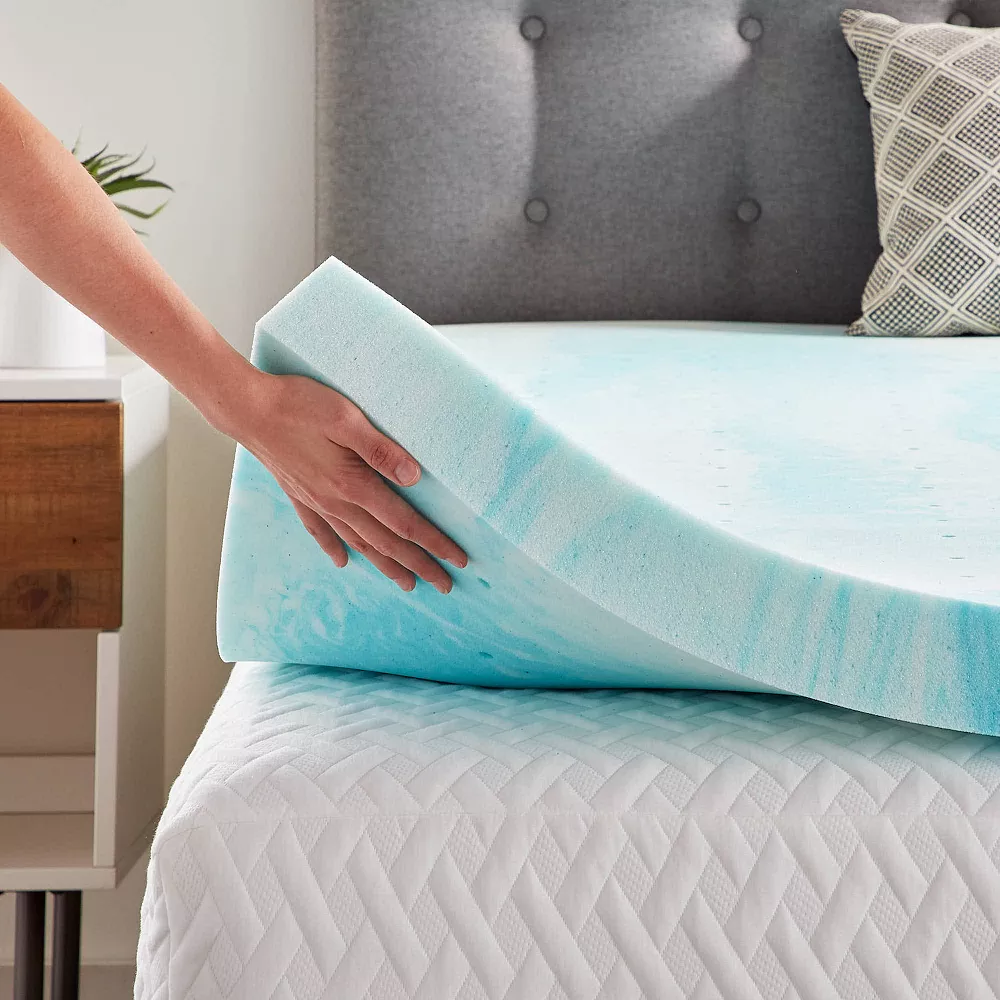 Lucid Dream Collection 3-in. Gel Swirl Memory Foam Mattress Topper 4 Lucid Dream Collection 3-in. Gel Swirl Memory Foam Mattress Topper - Image 2