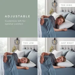 Lucid Dream 2-pack Fiber & Shredded Foam Pillow -travel pillow shop 3979000 ALT5