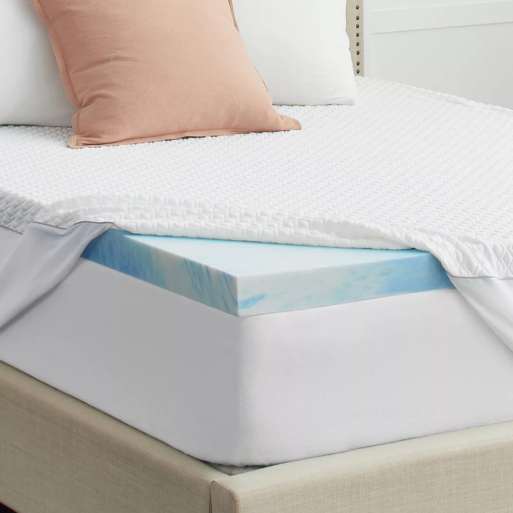 Sealy 3" Memory Foam Mattress Topper & Cover 3 Sealy 3" Memory Foam Mattress Topper & Cover