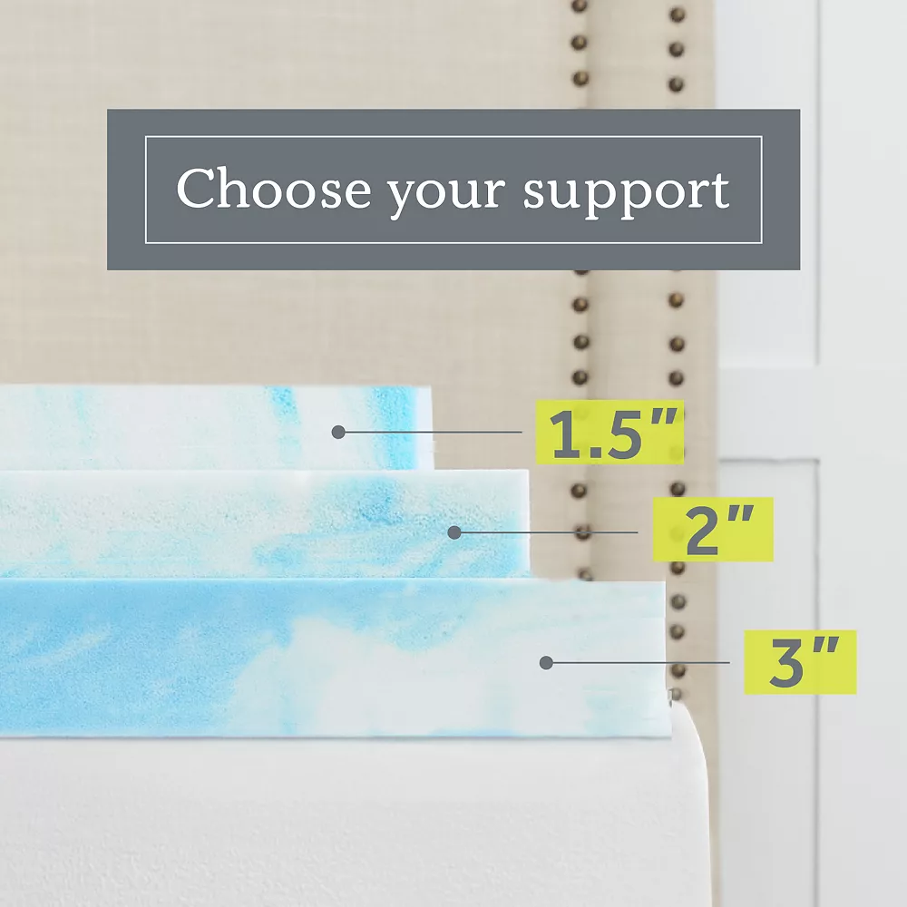 Sealy 3" Memory Foam Mattress Topper & Cover 7 Sealy 3" Memory Foam Mattress Topper & Cover - Image 5