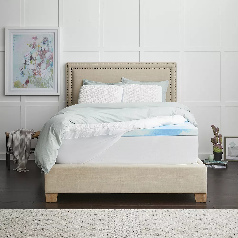 Sealy 3+1 Memory Foam Mattress Topper & Fiber-Fill 4 Sealy 3+1 Memory Foam Mattress Topper & Fiber-Fill - Image 2