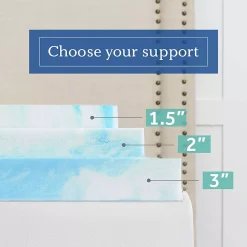 Sealy 3+1 Memory Foam Mattress Topper & Fiber-Fill 12 Sealy 3+1 Memory Foam Mattress Topper & Fiber-Fill -travel pillow shop 3985106 ALT4