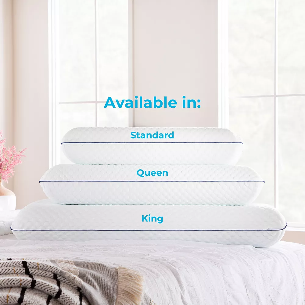 Linenspa Signature AlwaysCool Gel Memory Foam Pillow 5 Linenspa Signature AlwaysCool Gel Memory Foam Pillow - Image 3