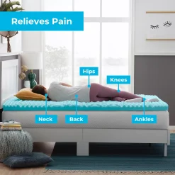 Linenspa Signature 3-in. Zoned Gel Memory Foam Topper -travel pillow shop 4590860 ALT2