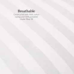 ELuxury Medium Density Pillow 2-Pack -travel pillow shop 4666020 ALT3