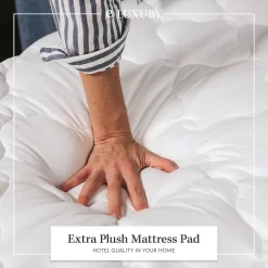 ELuxury Plush Mattress Pad 10 ELuxury Plush Mattress Pad -travel pillow shop 4666021 ALT2