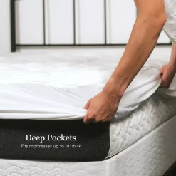 ELuxury Tencel Mattress Pad -travel pillow shop 4666023 ALT5