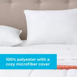 Linenspa Signature Two-Pack Plush Bed Pillow -travel pillow shop 4920809 ALT4