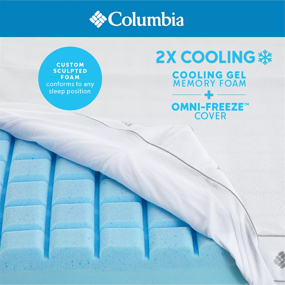 Columbia Omni Freeze Cooling 3" Memory Foam Topper 4 Columbia Omni Freeze Cooling 3" Memory Foam Topper - Image 2