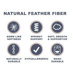 Weatherproof Cotton Prime Feather Fiber Bed Pillow -travel pillow shop 4986551 ALT4