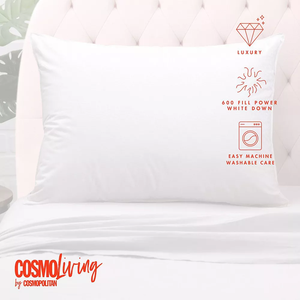 CosmoLiving By Cosmopolitan Leopard Jacquard White Down Jumbo Pillow 8 CosmoLiving By Cosmopolitan Leopard Jacquard White Down Jumbo Pillow - Image 6
