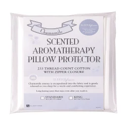 Allied Home Chamomile Infused Cotton Standard Pillow Protector 2-Pack Set