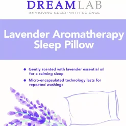 Dream Lab Aroma-Therapy Lavender Scented Sleep Pillow -travel pillow shop 5005703 ALT99