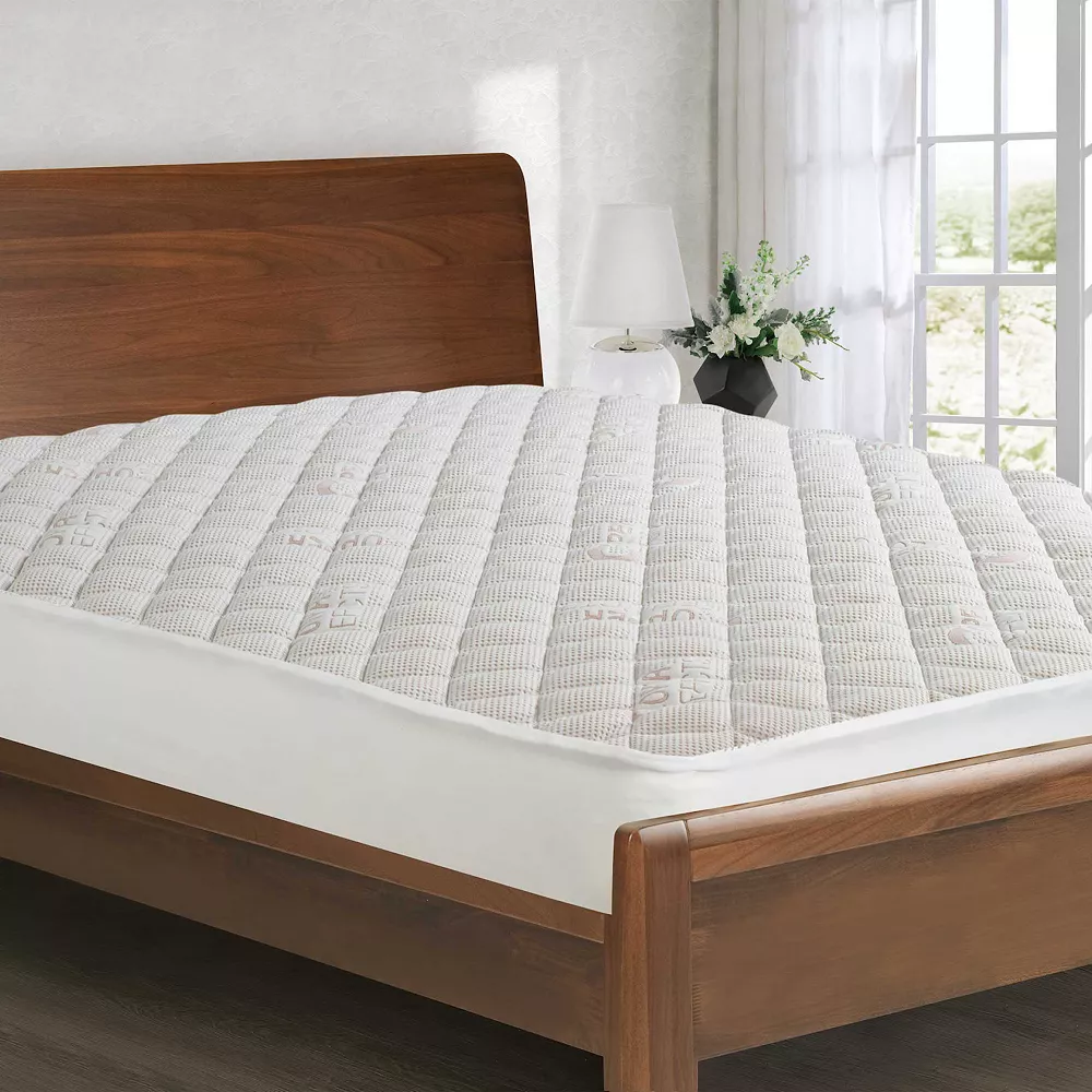 All In One All-In-One Cooling Copper Effects Antimicrobial Fitted Mattress Pad 4 All In One All-In-One Cooling Copper Effects Antimicrobial Fitted Mattress Pad - Image 2