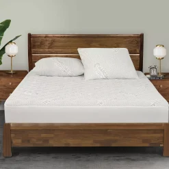 All In One All-In-One Cooling Charcoal Effects Odor Control & Cooling Fitted Mattress Pad -travel pillow shop 5005903 ALT10