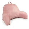 Living Healthy Products Living Health Products J-12-Pink Microsuede Bedrest Pillow - Pink - Reading Pillow -travel pillow shop 5030604