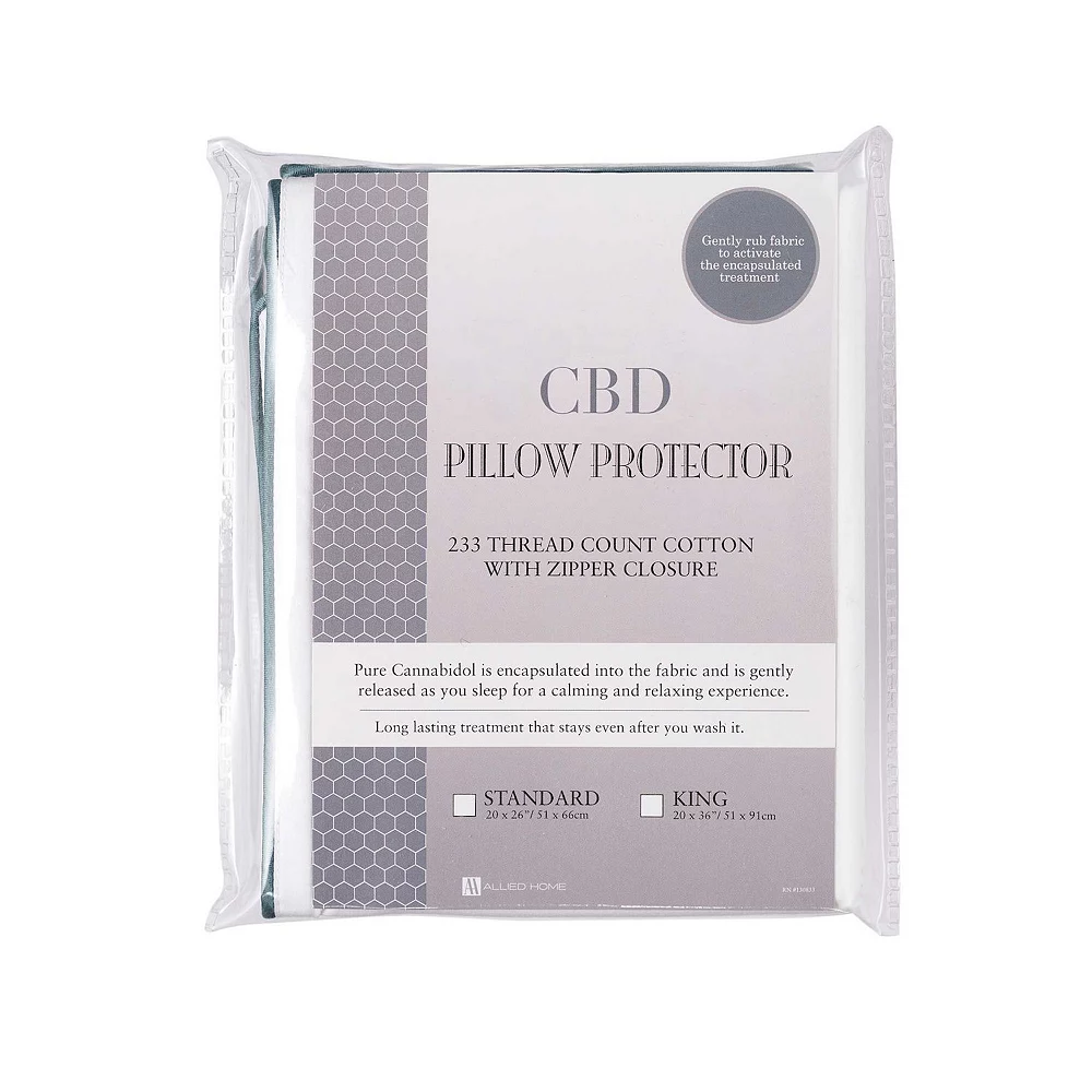 Allied Home CBD Infused Cotton Standard Pillow Protector 5 Allied Home CBD Infused Cotton Standard Pillow Protector - Image 3