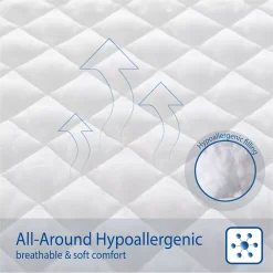 Swift Home Hypoallergenic Waterproof Mattress Protector -travel pillow shop 5097180 ALT3