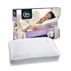Serta® Layered Luxury Gel Memory Foam Pillow