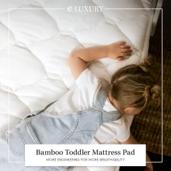 ELuxury Plush Rayon From Bamboo Crib/Toddler Mattress Pad -travel pillow shop 5271202 ALT2