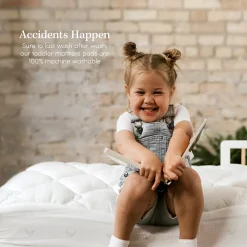 ELuxury Plush Rayon From Bamboo Crib/Toddler Mattress Pad -travel pillow shop 5271202 ALT5