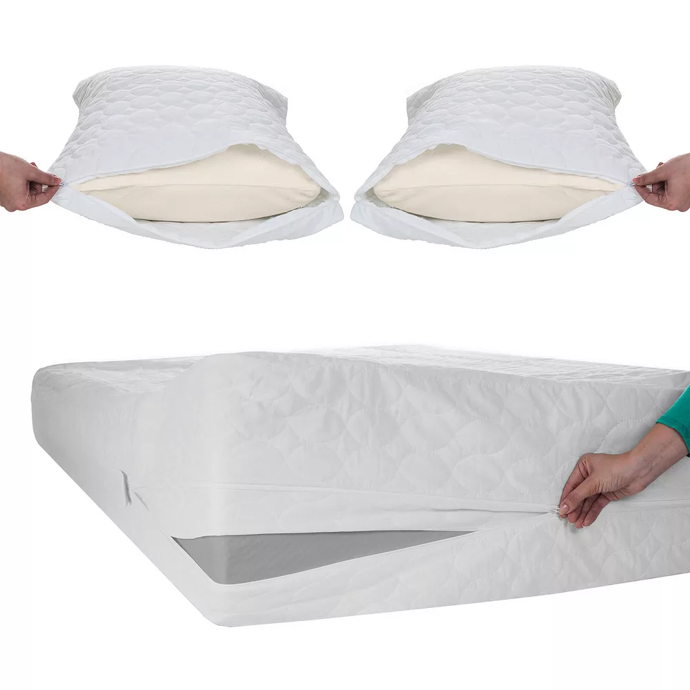 YORKSHIRE HOME Hastings Home 3-piece Mattress & Pillow Protector Set 4 YORKSHIRE HOME Hastings Home 3-piece Mattress & Pillow Protector Set - Image 2