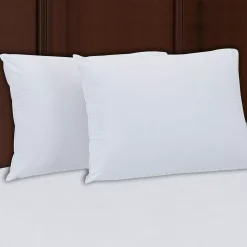 BIG VALUE 200 Thread Count Cotton Extra Firm Support 2-pack Pillow Set -travel pillow shop 5505637 ALT