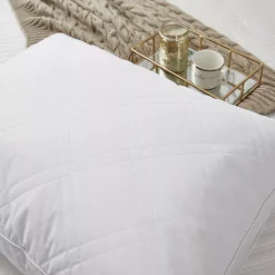 Unbranded 233 Thread Count Quilted White Goose Feather And Down 2-pack Pillow Set 12 Unbranded 233 Thread Count Quilted White Goose Feather And Down 2-pack Pillow Set -travel pillow shop 5547503 ALT4