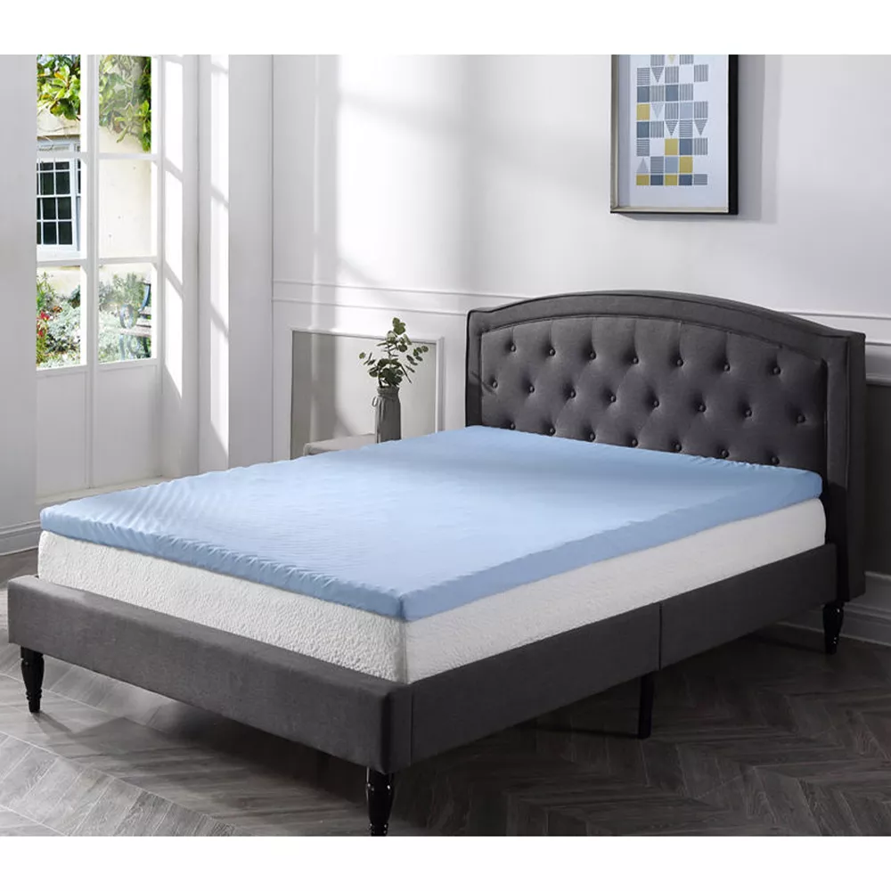 Classic Brands Cool Cloud 3 Inch Memory Foam Mattress Topper With Cover, Queen 4 Classic Brands Cool Cloud 3 Inch Memory Foam Mattress Topper With Cover, Queen - Image 2