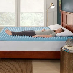 Dream Serenity EcoWave 4" Memory Foam Mattress Topper -travel pillow shop 5913018 ALT5
