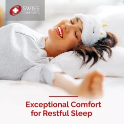 Swiss Comforts Silver Memory Foam Pillow 12 Swiss Comforts Silver Memory Foam Pillow -travel pillow shop 5926913 ALT4