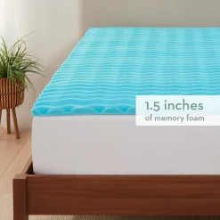 Ecossentials 1.5" Memory Foam Mattress Topper -travel pillow shop 5931037 ALT3