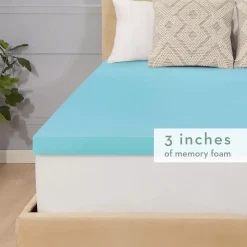 Ecossentials 3" Memory Foam Mattress Topper -travel pillow shop 5931051 ALT3