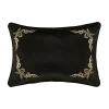Royal Court Montecito Black Boudoir Decorative Throw Pillow -travel pillow shop 5997584