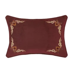 Royal Court Montecito Red Boudoir Decorative Throw Pillow