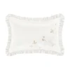 Royal Court Spring Garden White Boudoir Embellished Decorative Throw Pillow -travel pillow shop 5997599